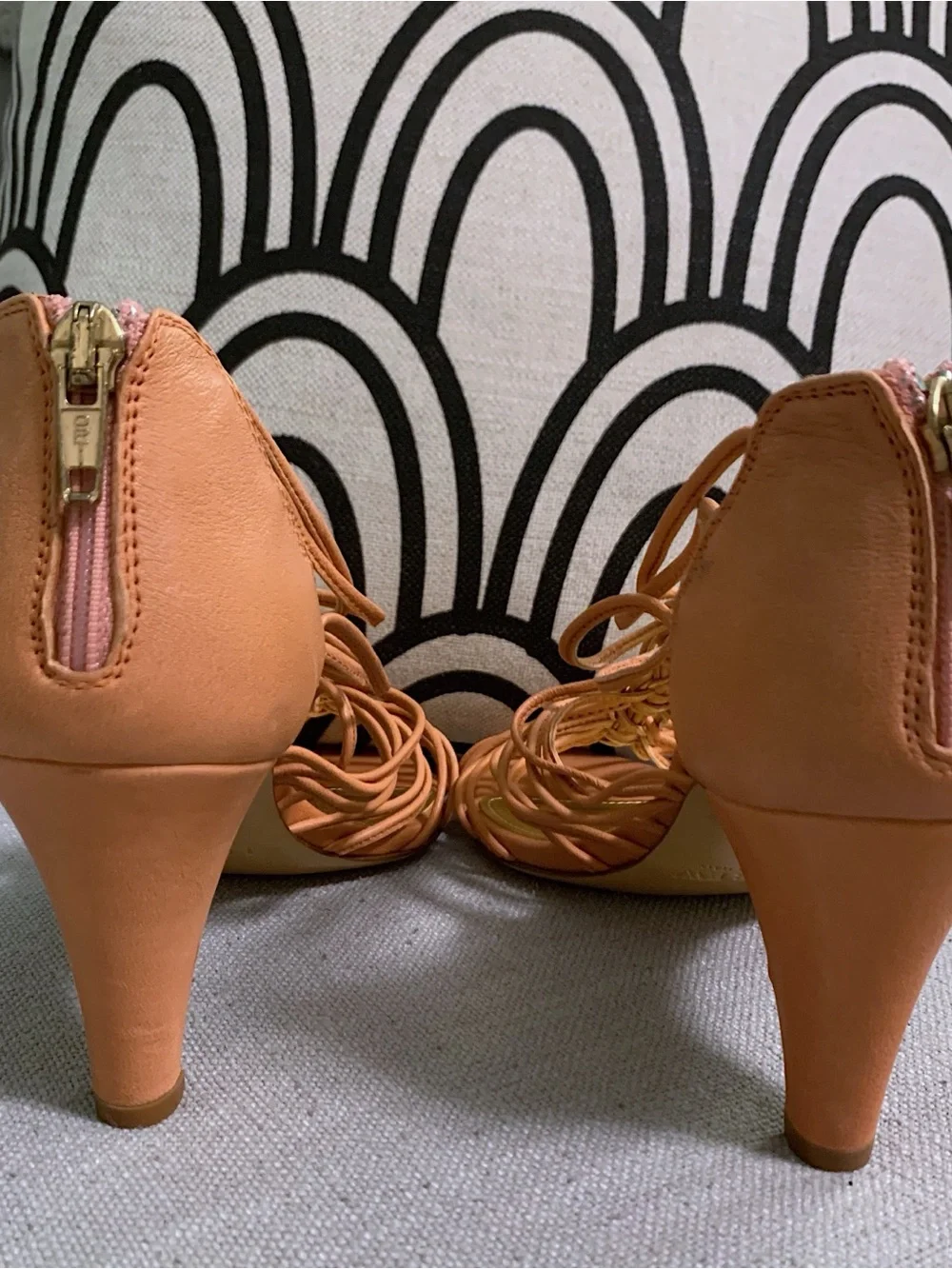 J. Crew Braided T-Strap Sandals in Terracotta Size 7